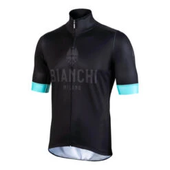 Bianchi Milano Ritoio Thermal Black Celeste Jersey