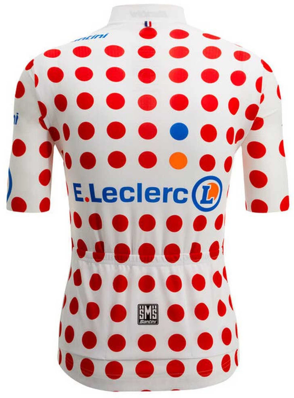 Santini 2024 Tour De France Polka Dot KOM Full Zip 9407Jersey 5 Santini 2024 Tour De France Polka Dot KOM Full Zip 9407Jersey - Image 3