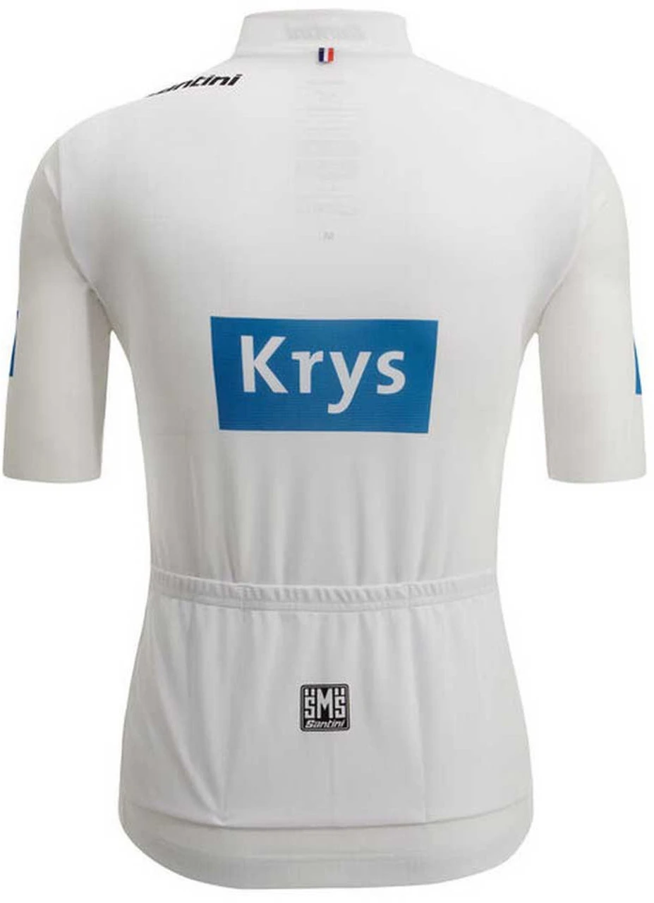 Santini 2024 Tour De France White Young Rider Full Zip 9407 Jersey 5 Santini 2024 Tour De France White Young Rider Full Zip 9407 Jersey - Image 3