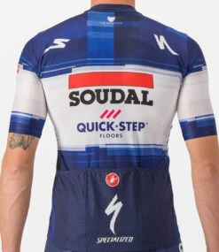 Castelli 2023 Soudal Quickstep Competizone Jersey -Nalini Cycling Gear 2023 Soudal Quick Step Jersey rear 28465.1677377802