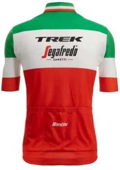 Santini 2023 Trek Segafredo Italian Champ Jersey -Nalini Cycling Gear 2023 Trek Segafredo Italian Champ Jersey Rear 37336.1676673078