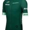 Santini 2024 Tour De France Green Sprinters Full Zip 9407 Jersey -Nalini Cycling Gear 2024 Green Sprinters Tour De France Jersey side 43593.1713144223