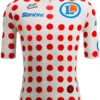 Santini 2024 Tour De France Polka Dot KOM Race Cut 9440 Jersey -Nalini Cycling Gear 2024 Polka Dot King of the Mountains Jersey Race 57170.1713173102