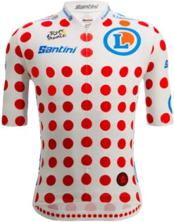 Santini 2024 Tour De France Polka Dot KOM Race Cut 9440 Jersey