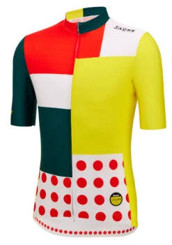 Santini 2024 Combination Tour De France Leaders Full Zip 9407Jersey