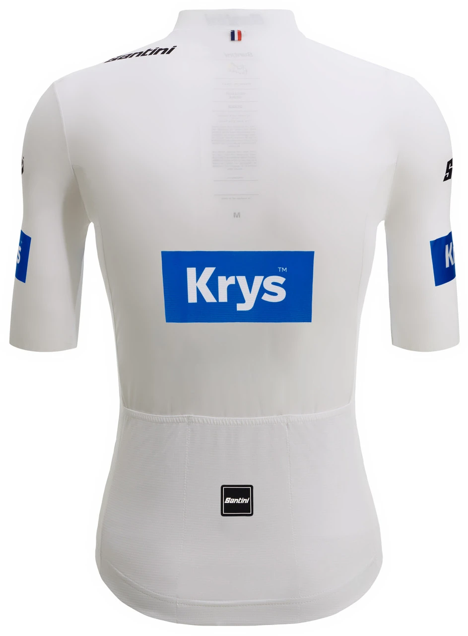 Santini 2024 Tour De France White Young Rider Race Cut 9440 Jersey 4 Santini 2024 Tour De France White Young Rider Race Cut 9440 Jersey - Image 2