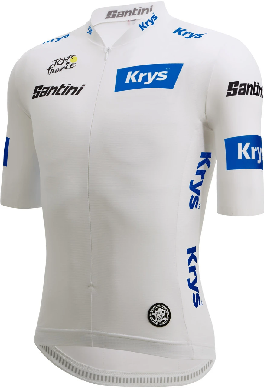 Santini 2024 Tour De France White Young Rider Race Cut 9440 Jersey 5 Santini 2024 Tour De France White Young Rider Race Cut 9440 Jersey - Image 3