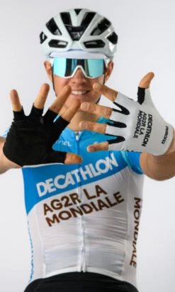 Rosti 2024 Decathlon AG2R La Mondaile Gloves -Nalini Cycling Gear 2024 decathlon ag2r cs gloves 4 11571.1707070339