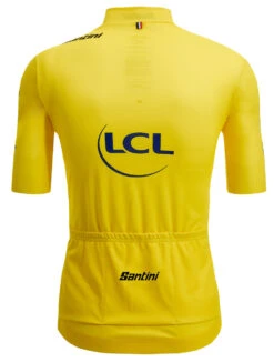 Santini 2024 Tour De France Yellow Leader Full Zip 9407 Jersey -Nalini Cycling Gear 2024 yellow leader tour de france jersey rear 79616.1713140586