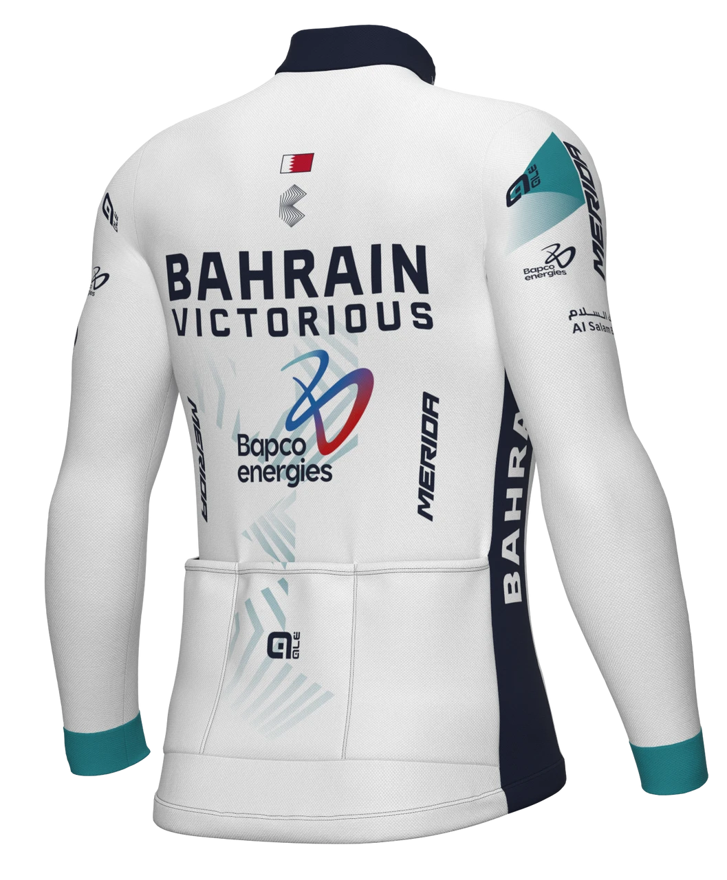2024 Bahrain Victorious Long Sleeve Jersey 4 2024 Bahrain Victorious Long Sleeve Jersey - Image 2