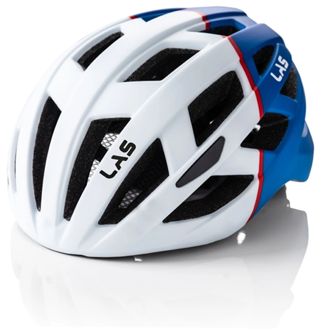 LAS ENIGMA Matt White Blue - LED Rear Light - Helmet 3 LAS ENIGMA Matt White Blue - LED Rear Light - Helmet