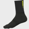 ALE' Aero Wool Black Socks -Nalini Cycling Gear AERO WOOL SOCK 16CM BLACK FLUO YELLOW 81769.1664137679