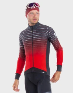 ALE' Bullet DWR PRS Red Long Sleeve Jersey 7 ALE' Bullet DWR PRS Red Long Sleeve Jersey -Nalini Cycling Gear ALE PRS BULLET DWR LONG SLEEVE JERSEY Red 2 68108.1602347310