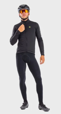 ALE' Solid Fondo Jacket Black -Nalini Cycling Gear ALE SOLID FONDO MEN JACKET Black 3 73805.1602463467