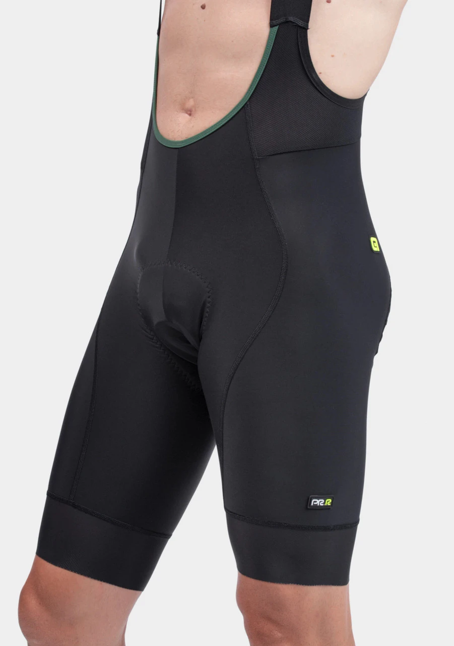 ALE' Green Speed 4H Pad Black Bib Shorts 3 ALE' Green Speed 4H Pad Black Bib Shorts - Image 2