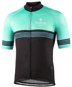 Bianchi Milano Prizzi Black Celeste Jersey