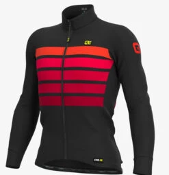 ALE' Sombra Wool Thermo PRR Bordeaux Long Sleeve Jersey