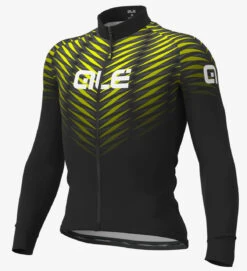 ALE' Thorn Solid Yellow Long Sleeve Jersey