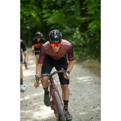 Nalini New Wool Red Gravel Jersey -Nalini Cycling Gear Nalini 4480 0 NEWWOOLSSJERSEY Rider2 51084.1679705124