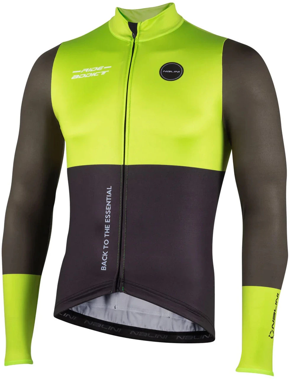 Nalini Warm Fit Green Black Long Sleeve Jersey 3 Nalini Warm Fit Green Black Long Sleeve Jersey