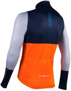 Nalini Cycling Gear -Nalini Cycling Gear Nalini warm fit long sleeve jersey orange rear 05890.1696201908