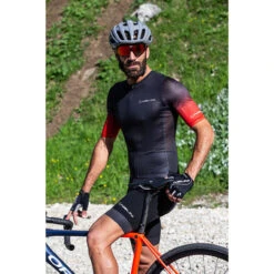 Nalini New Ergo Red Black Bib Shorts -Nalini Cycling Gear Nalini New Ergo Black Red Bib Shorts Rider1 83551.1653851575