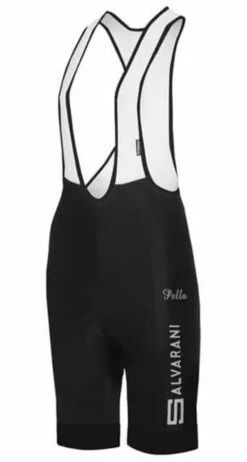 Salvarani Black Retro Bib Shorts