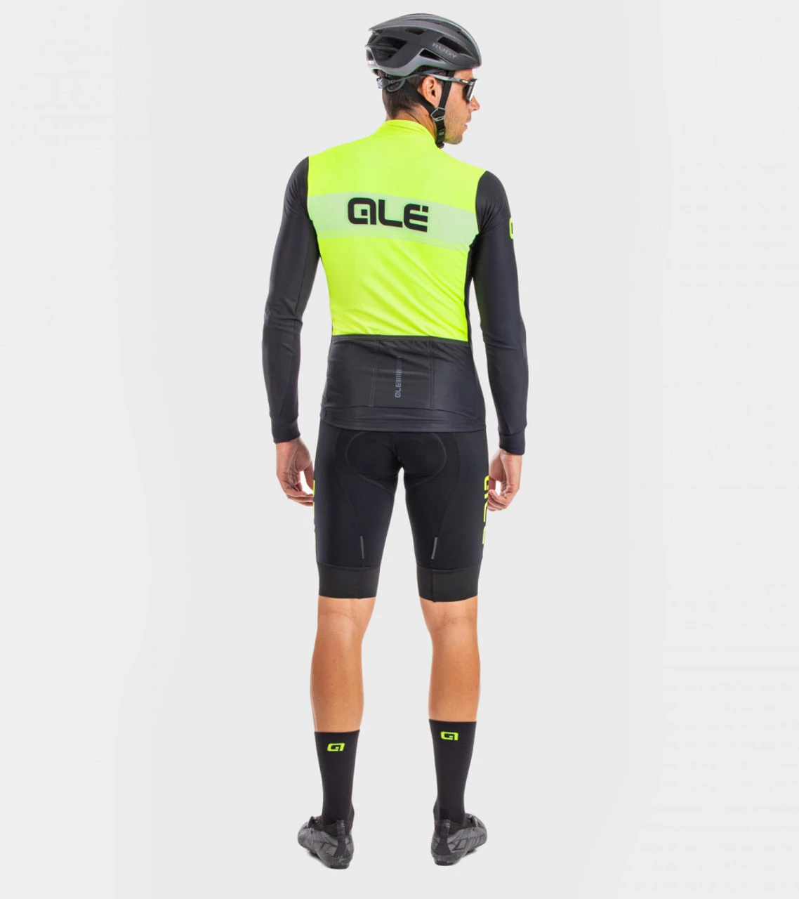 ALE' Logo DWR PRS Yellow Fluo Long Sleeve Jersey 7 ALE' Logo DWR PRS Yellow Fluo Long Sleeve Jersey - Image 5