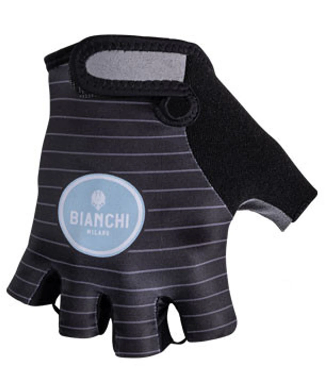 Bianchi Milano Anapo Celeste Stripes Black Gloves 3 Bianchi Milano Anapo Celeste Stripes Black Gloves