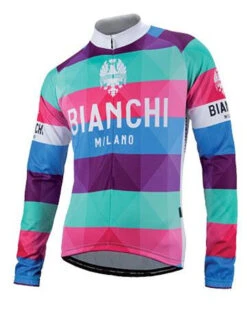 Bianchi Milano Leggenda Arlequin Long Sleeve Jersey S2
