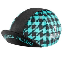 Bianchi Milano Neon Black Green Checkered 4010 Cap