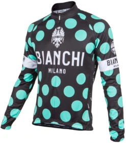 Bianchi Milano Leggenda1 Black Polka Dot Long Sleeve Jersey