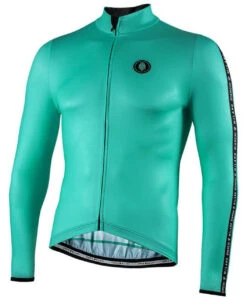Bianchi Milano Valfurva Celeste Green Long Sleeve Jersey