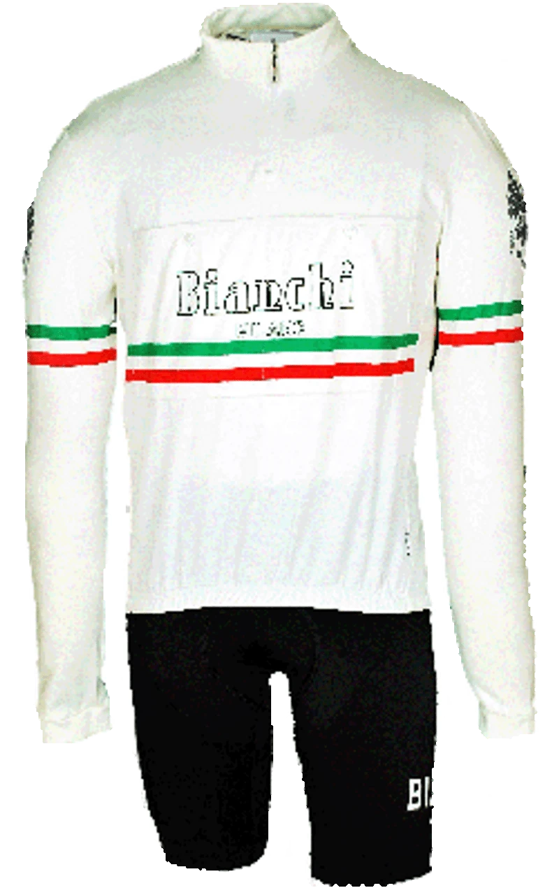 Nalini Bianchi Hiten Vintage White Long Sleeve Jersey XL5