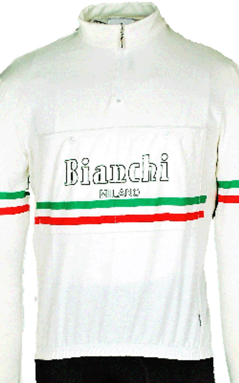 Nalini Bianchi Hiten Vintage White Long Sleeve Jersey XL5 - Image 2