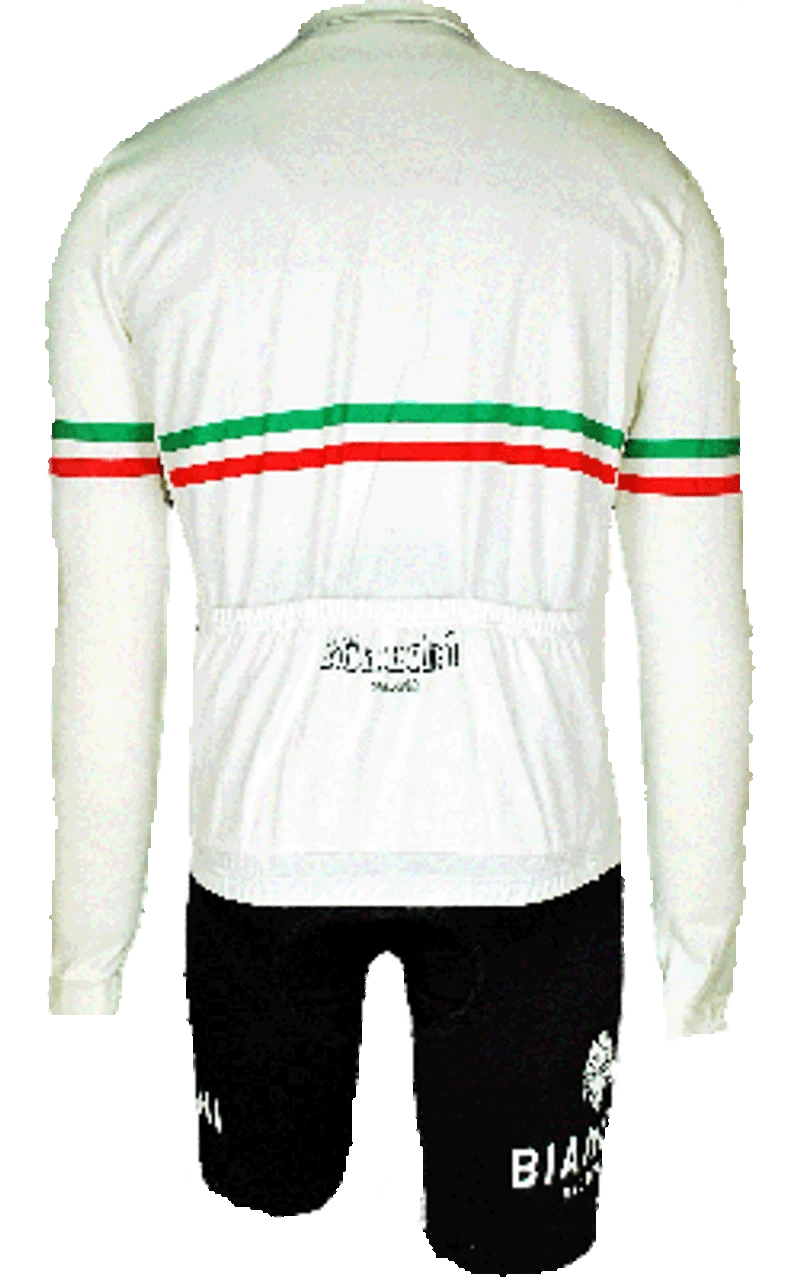 Nalini Bianchi Hiten Vintage White Long Sleeve Jersey XL5 - Image 3
