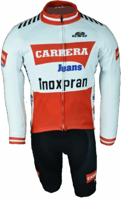 Carrera Retro Inoxpran White Long Sleeve Jersey