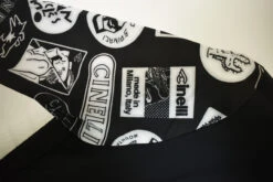 Cinelli Black Supercorsa Jersey 11 Cinelli Black Supercorsa Jersey -Nalini Cycling Gear cinelli SUPERCORSA JERSEY 0360 bk closeup3 84710.1712462157