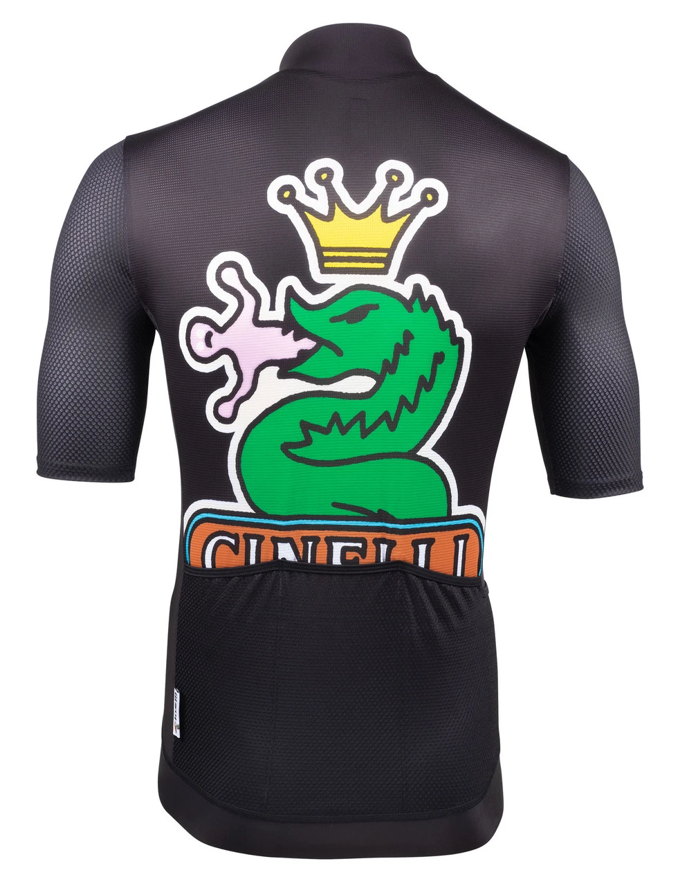 Cinelli Black Serpent Tempo Mesh Jersey 4 Cinelli Black Serpent Tempo Mesh Jersey - Image 2