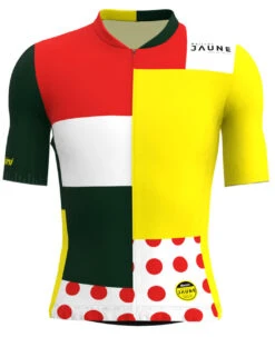 Santini 2024 Combination Tour De France Leaders Full Zip 9407Jersey -Nalini Cycling Gear combo jersey 38142.1713140588