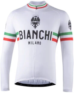 Bianchi Milano Storia White Long Sleeve Jersey