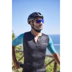 Nalini Laser Black Blue Jersey -Nalini Cycling Gear nalini laser short sleeve jersey Rider3 36665.1679249209