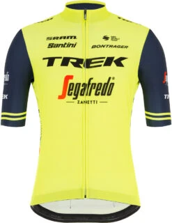 Santini 2021 Trek Segafredo Yellow Training Fluo Fan Jersey